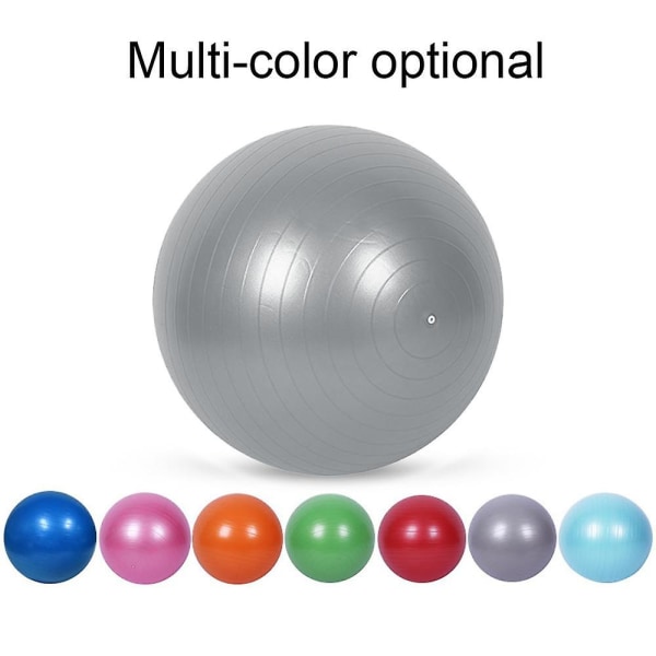 Ekstra tyk yogabold træningsbold, til balance, stabilitet, graviditet, hurtigpumpe medfølger 25cm sky blue
