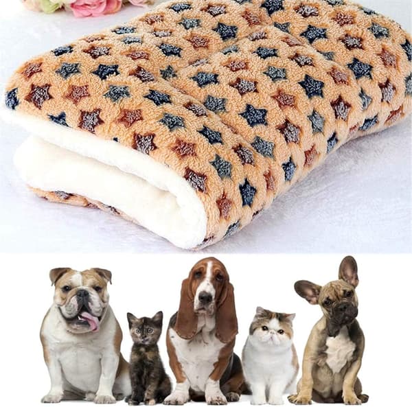 Filtar för hundkatt, fluffiga valpkuddar, husdjursfluffig fleece så