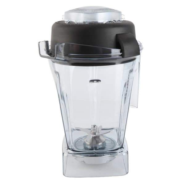 Blenderudskiftningsbeholder 48oz ABS Gummi Klar Forseglet Blenderkande med Rustfrit Stålblad og Låg