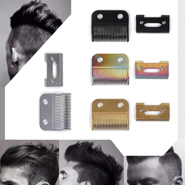 2 sett Keramisk hårklipper for hode for Wahl 8504 Black