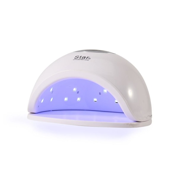 48W UV/LED-lampe med timerfunktion white