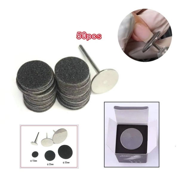 1/2/3/5 Sähköisen jalkaraspin vaihtotyynyt tehokas ja 15mm 150Grit 50 pcs 1 Pc