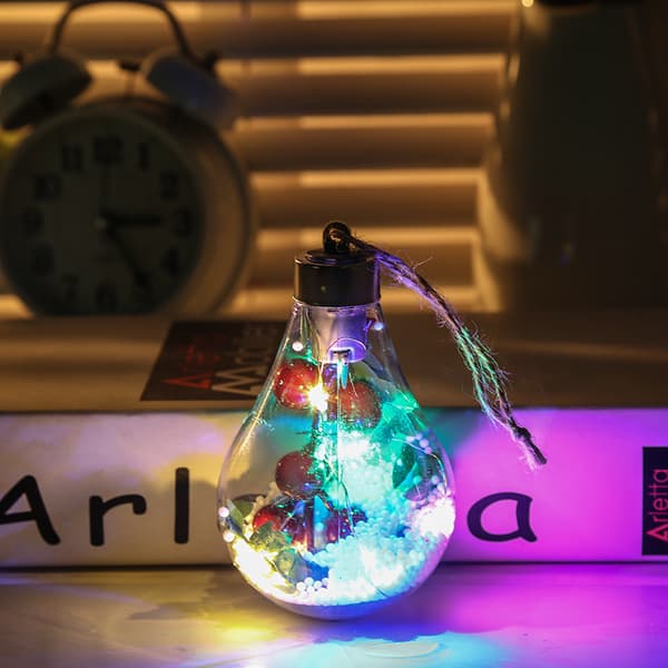 Christmas Led Transparent Julekule Juletrepynt style 2