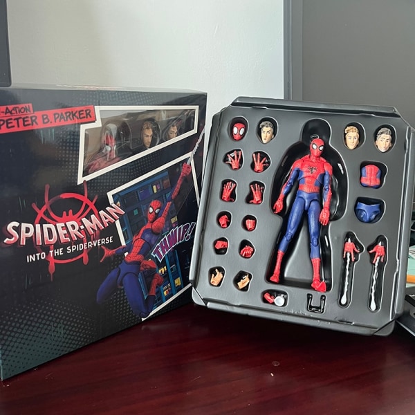 Spiderman Into the Spider-Verse Action SV Peter B. Parker Sentinel Miles Spider Man Action Figures Model Toys Joint Movable Doll