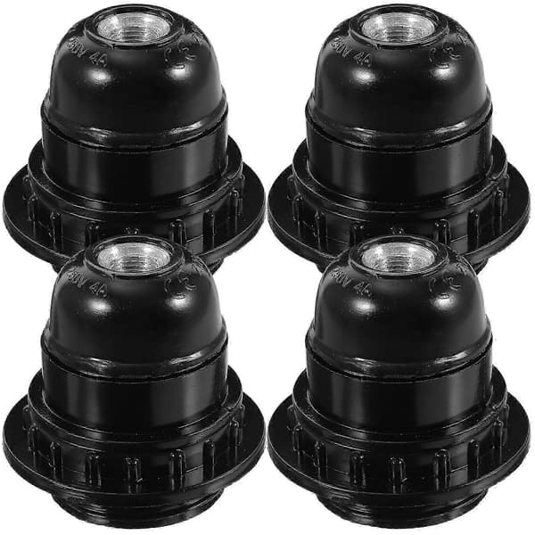 4 stk. lampefatningserstatning E27 DIY lampefatning industriell lysholder