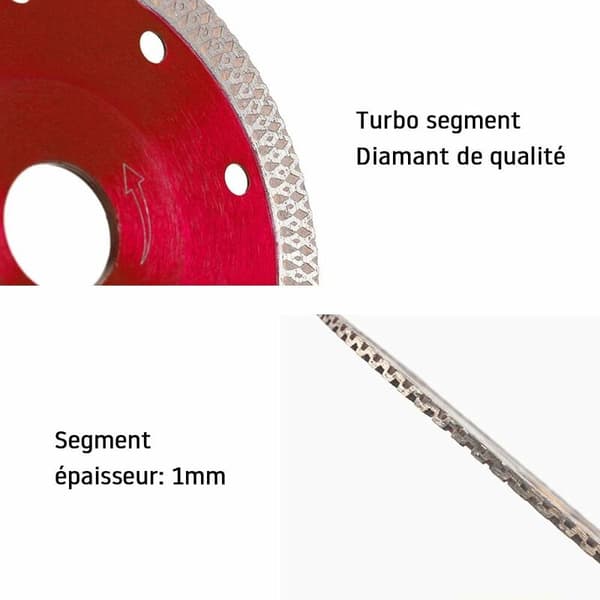 #125mm Diamantblad til fin våd og tør skæring, Professionel Di#