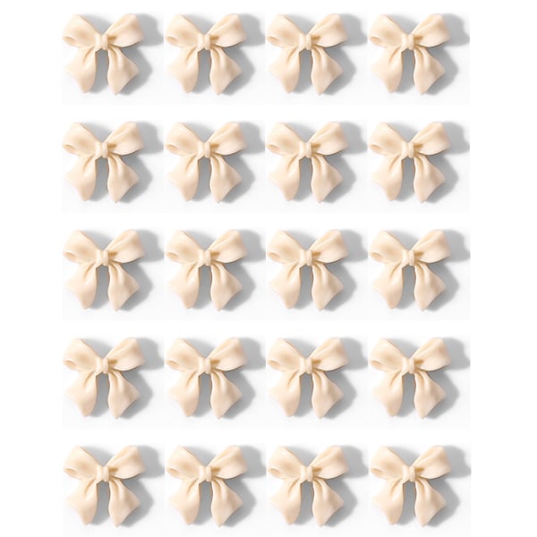 3D Bow Nail Charms för Acrylic Resin Flatback Nail Art
