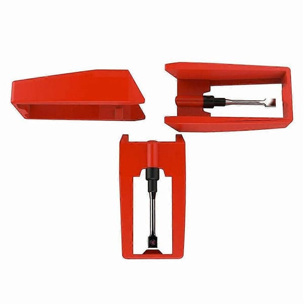 3 stk. erstatningsstift for platespiller i vinyl for platespiller
