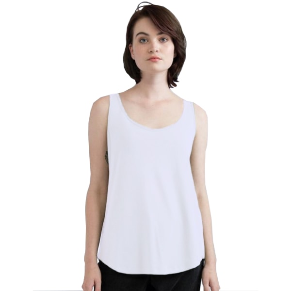 Mantis Dame/Dame Loose Fit Ermeløs Vest Topp Hvit White XL