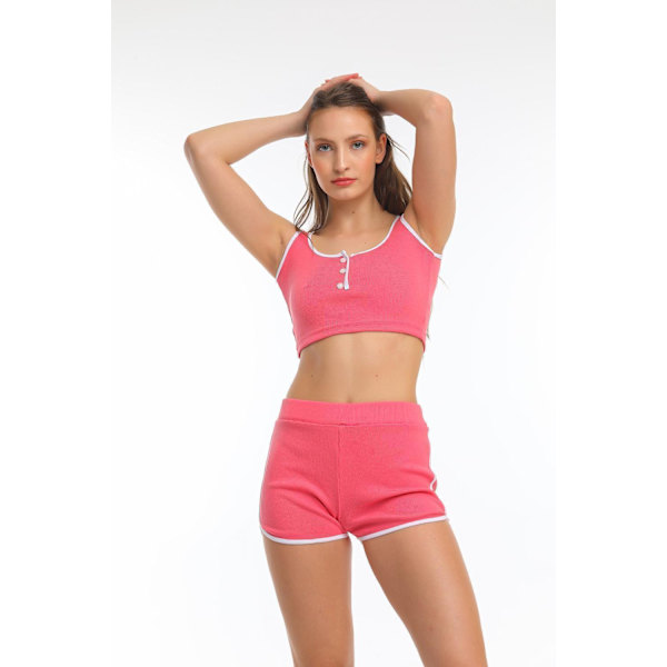 Crop top ja shortsit et- Högtaberg MultiColor S