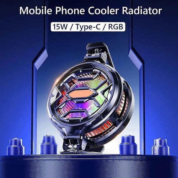 Mobiltelefon Køleventilator Halvleder Radiator Justerbar Lav Støj Plug-Play Universal Mobiltelefon Køler Radiator