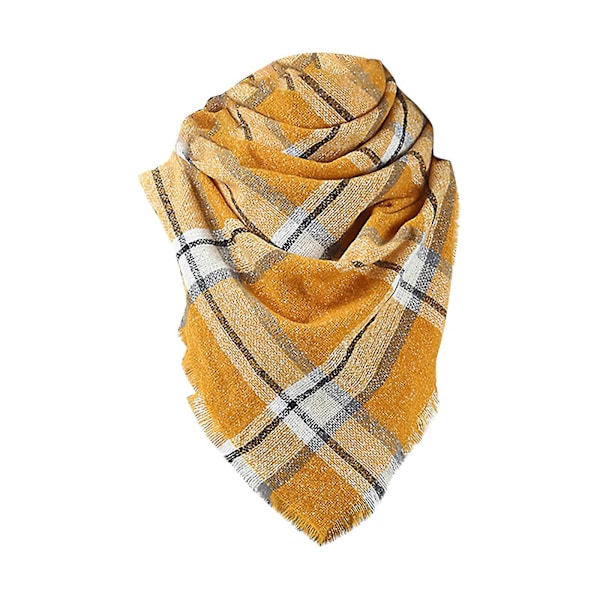 140*140 cm Kvinnor Cashmere Stripe Stor fyrkantig halsduk Sjal Tjocka Håll varm Scarf