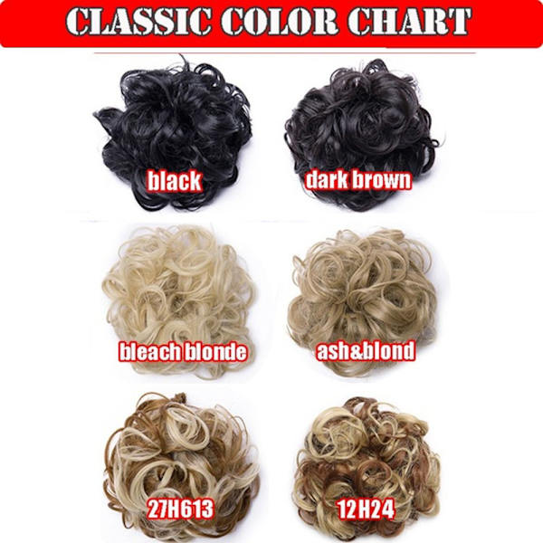 80G Hårbulle Updo Chignon ASH&BLOND