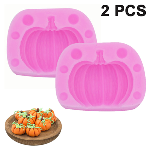 Pumpa Form 3D Form Höstpumpabakning Pink