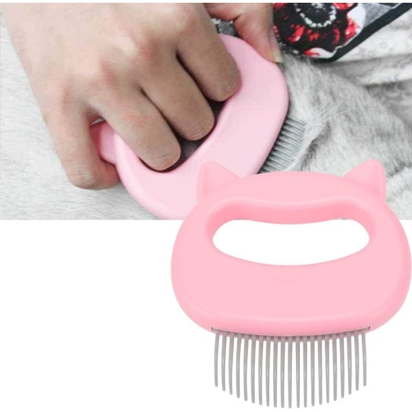 Cat Brush Dog Brush, Borste Självrengörande pälsborste för långt hår Borste pink