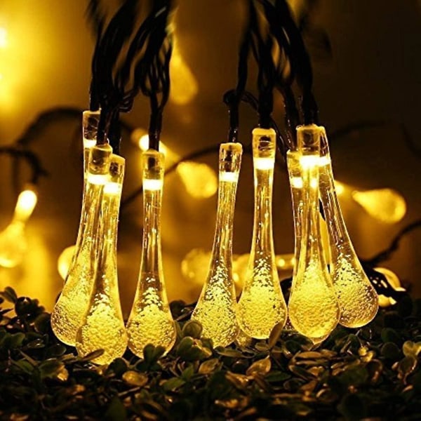 6,5 Meter 30 Led Solar Powered Utomhus Led String Lights 8 Lägen Dekorativt För Trädgård Patio Hem