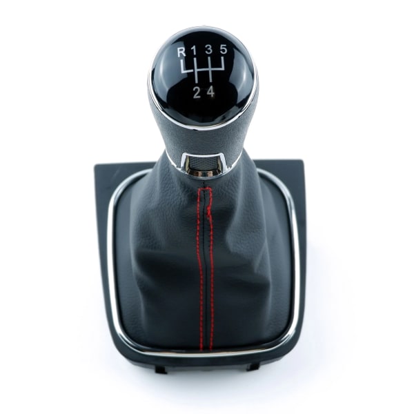 5/6-växlad växelspaksspak & känga Gaitor svart set för VW Golf 5 6 Jetta V VI Scirocco- 5 Speed