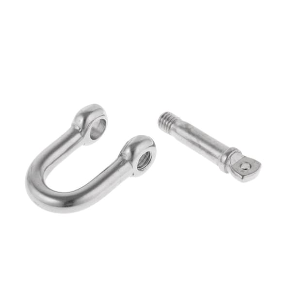 304 D Rostfritt stål Skruvstift Shackle Rigging För marinbåtar Silver M8