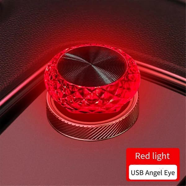 10X Bil USB Omgivelseslys Mini LED Interiør Dekorativ Lampe til Fest DJ Køretøj Universal Auto D