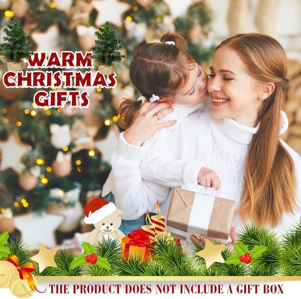 6 Pack Bordsskiva Mini Julgran Artificiell Mini Xmas Pine