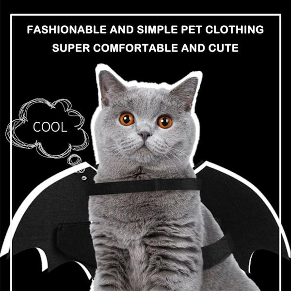 Halloween Kreativa Hund Katt Lysande Fladdermusvingar Kläder Jul luminousA S