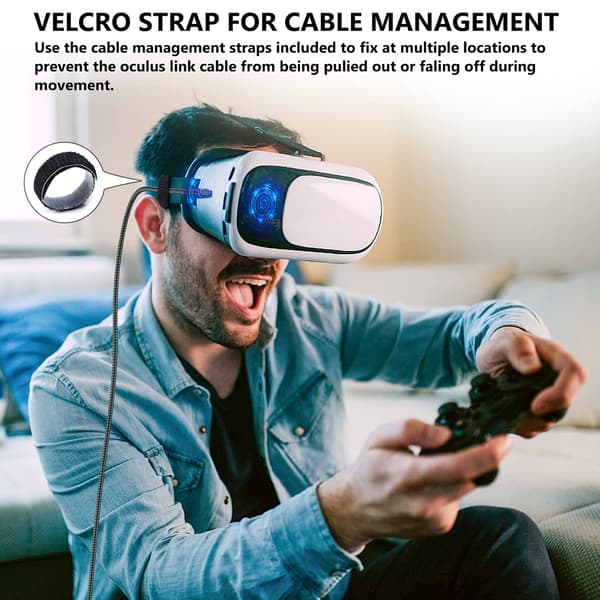 #5M Länk Kabel Kompatibel med Oculus Quest 2 Länk Kabel, Lång USB 3.0 t#