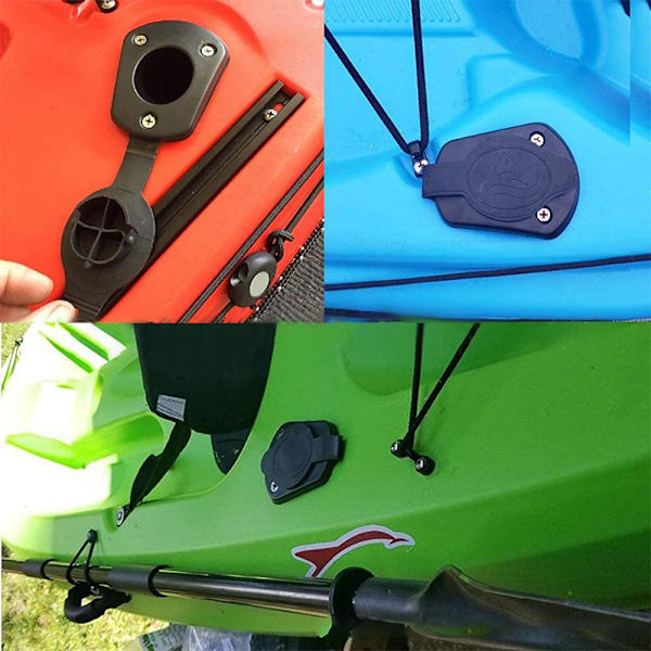 4PC Plast Flush Mount Fiskespö Hållare Packning Kajaker Båt