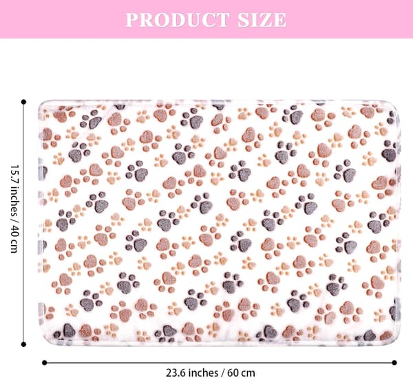 6-delt print Fluffy teppe