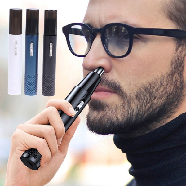 USB Elektrisk barbering Næse Øretrimmer Næsehårstrimmer White
