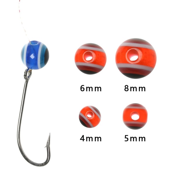 25 stk./sæt Fluefiskeri Perler Fiskeøje Carolina Rigs Skatte 6MM