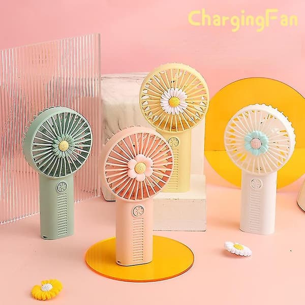 Sommer USB Lille Ventilator Mini Håndholdt Lille Ventilator Lydløs Genopladelig