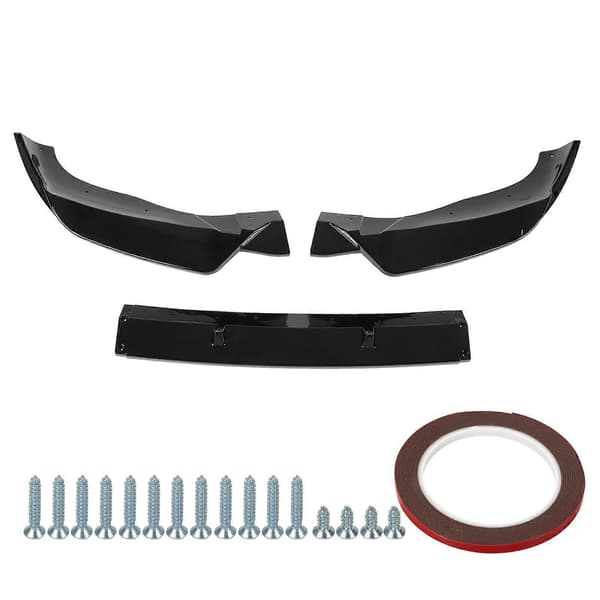 3 stk. frontfanger splitter leppesett vanntett aerodynamisk erstatning for X3 X4 G01 G02 M Pack glanssvart