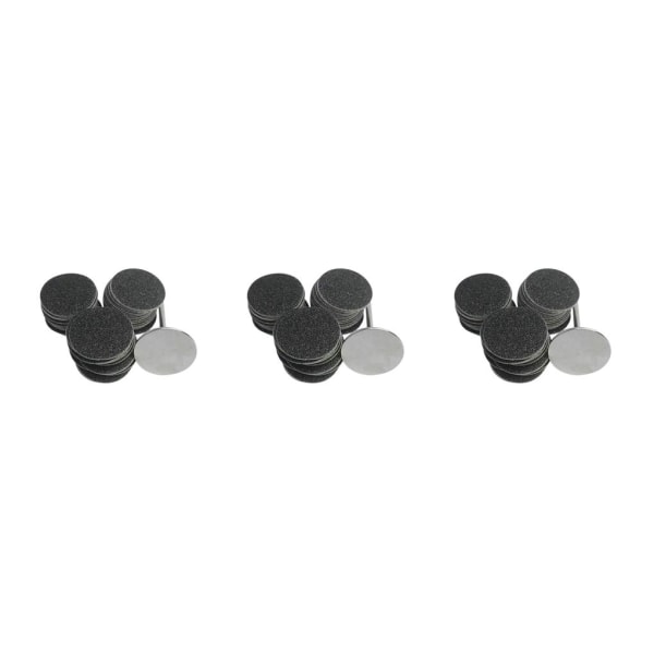 1/2/3/5 Sähköisen jalkaraspin vaihtotyynyt tehokas ja 35mm 80Grit 50 pcs 3PCS
