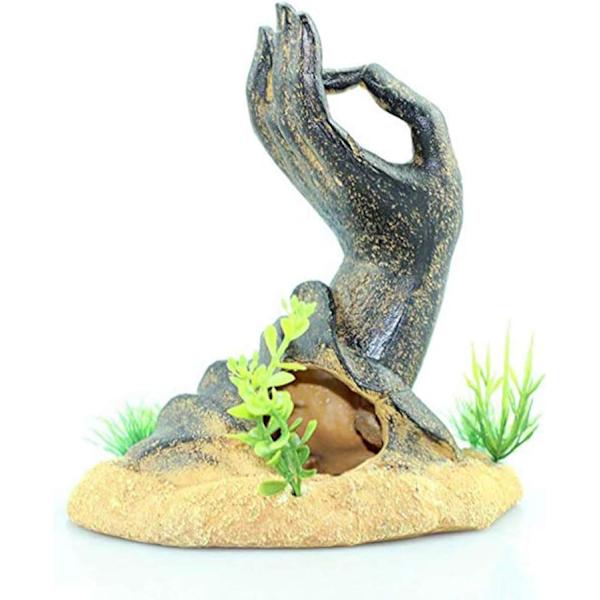 Guanyin Jade Hånddekoration Fisk og rejer Håndformet gemmested