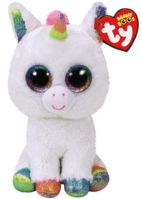 TY Beanie Boos PIXY Vit enhörning reg multicolor