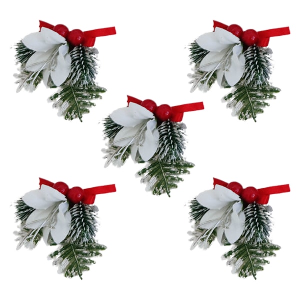 Hängande julgransdekoration Konstgjord julplanta hängande prydnad med bollklocka grankottedekorationer null - 8