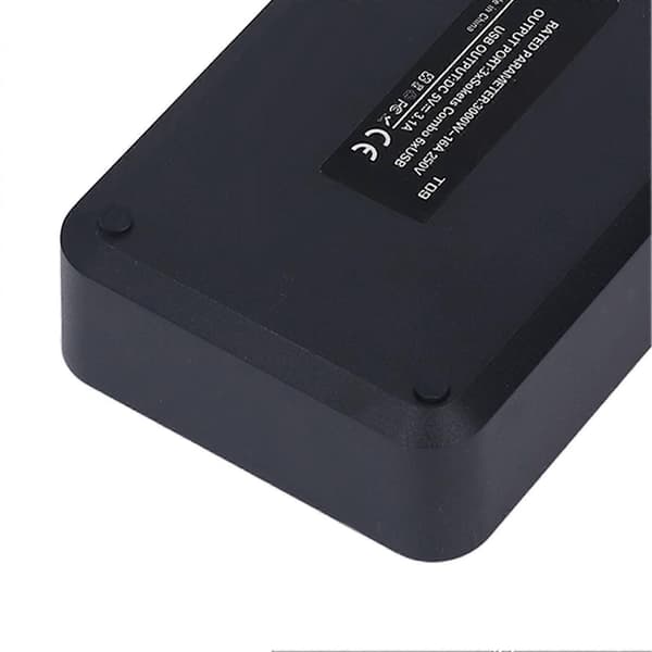 Multifunktionel USB-strømskinne Flammehæmmende Smart Stikdåse EU-stik 110-250V til Hjemmekontor Garage