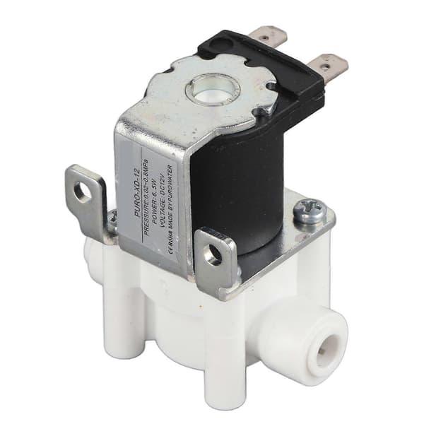 1 st DC 12V Vatten Elektrisk Magnetventil Magnetisk Reningsventil Snabbkoppling Normalt Stängd