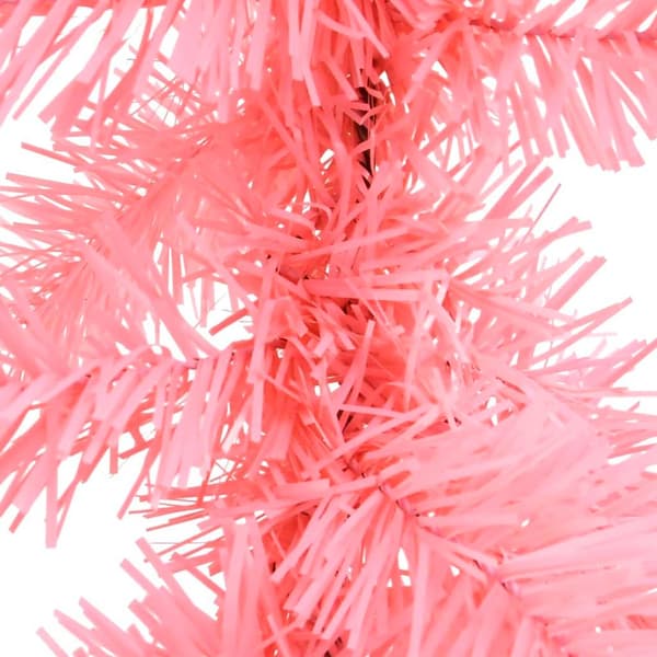 vidaXL Julegirlander med LED-lys 5 m rosa pink
