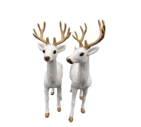 Glædelig jul julehjorte 1-VARV HOVED 1-VARV HOVED