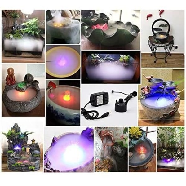 Halloween Deco, Halloween Cauldron Mister Mist Maker Smoke Dim Machine LED Witch Cauldron Halloween Smoke Device Färg Chan