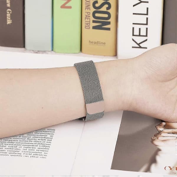 Til Garmin Vivomove Style/GarminMove Style Mesh erstatningsrem magnetisk smart urrem (20mm)