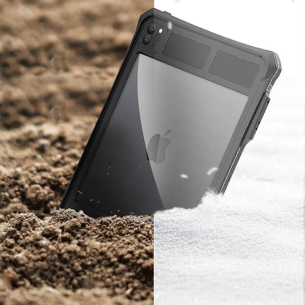 Komplett deksel til iPad Pro 11 & Pro 11 M2 2022 Vanntett IP68 Redpepper Svart-God