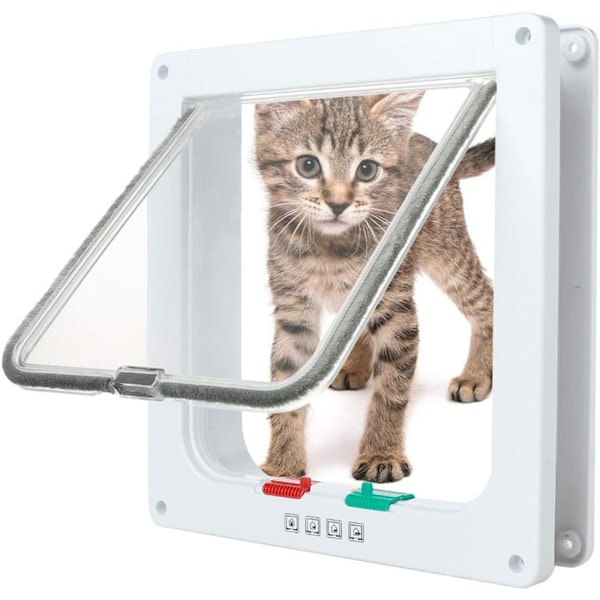 Kattelem Hundeklap Medium Pvc-dør Lille kattelem Katteklapper til W