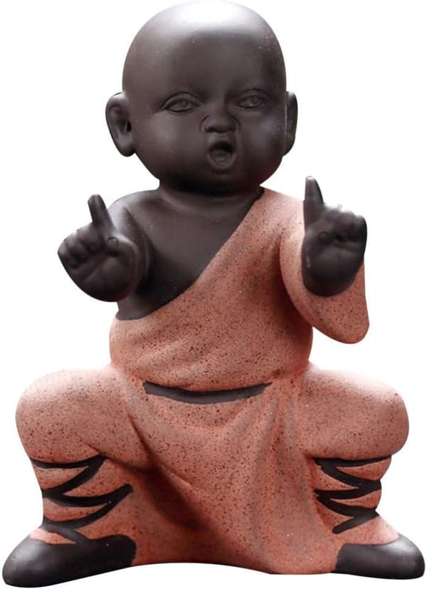 Munkepynt Kung Fu Buddha Statue Te Dyr Zen Hage Te Tr