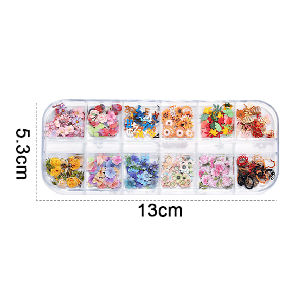 Nail Art 3D Halloween paljetter Akryl paljetter holografiska style 1