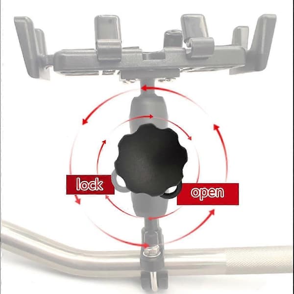 Ram Mount 5.91in Dobbelt Fatningsarm til 1' Kuglebase Motorcykel Telefonholder