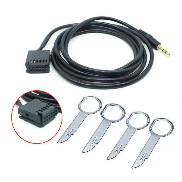 Ljudingångsadapter för Ford-6000CD Mondeo Mk3 med Data Stereo-Auxiliary Kabel