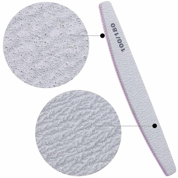 25 bitar nagelförstärkning diamantslipremsa nagelfil rou