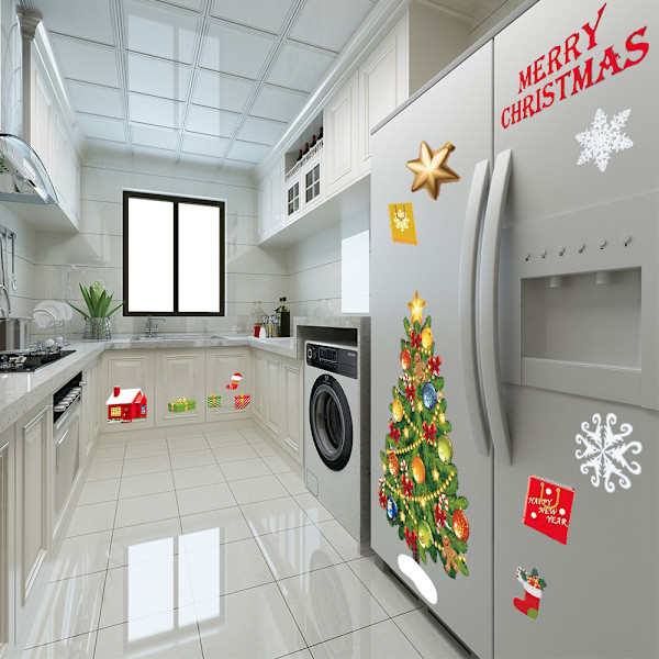 Christmas Snowflake Vinduesklistermærker til Glas Xmas Stickers style 1